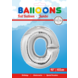Folie Ballon Letter O Zilver XL 102cm leeg Folie Ballon Letter O Zilver XL 102cm leeg
