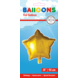 Helium Ballon Ster Goud 45cm leeg Helium Ballon Ster Goud 45cm leeg