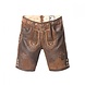 Lederhose Leer Kort Donkerbruin Gestikt en Bretels Lederhose Leer Kort Donkerbruin Gestikt en Bretels