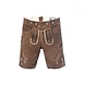 Lederhose Leer Kort Donkerbruin en Bretels Lederhose Leer Kort Donkerbruin en Bretels