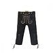 Lederhose Leer Lang Zwart en Bretels Lederhose Leer Lang Zwart en Bretels
