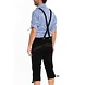 Lederhose Leer Lang Zwart en Bretels Lederhose Leer Lang Zwart en Bretels