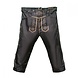 Lederhose Lang Zwart en Bretels Lederhose Lang Zwart en Bretels