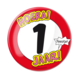 Button 1 Jaar Verkeersbord 10,2cm Button 1 Jaar Verkeersbord 10,2cm