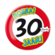 Button 30 jaar Verkeersbord 10,2cm Button 30 jaar Verkeersbord 10,2cm