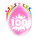 Ballonnen 100 Jaar Hoera 30cm 8st Ballonnen 100 Jaar Hoera 30cm 8st