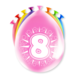 Ballonnen 8 Jaar Hoera 30cm 8st Ballonnen 8 Jaar Hoera 30cm 8st