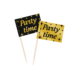 Cocktailprikkers Party Time 6,5cm 50st Cocktailprikkers Party Time 6,5cm 50st