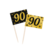 Cocktailprikkers 90 Jaar 6,5cm 50st Cocktailprikkers 90 Jaar 6,5cm 50st