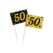 Cocktailprikkers 50 Jaar 6,5cm 50st Cocktailprikkers 50 Jaar 6,5cm 50st