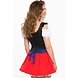 Dirndl Jurk Oktoberfest Rood Blauw Schort Dirndl Jurk Oktoberfest Rood Blauw Schort