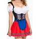 Dirndl Jurk Oktoberfest Rood Blauw Schort Dirndl Jurk Oktoberfest Rood Blauw Schort