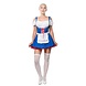Dirndl Jurk Oktoberfest Blauw Rood Dirndl Jurk Oktoberfest Blauw Rood