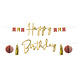 Happy Birthday Letterslinger Golden Dusk 1,5m Happy Birthday Letterslinger Golden Dusk 1,5m