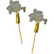 Happy Birthday Parasol Prikkers Golden Dawn 12cm 12st Happy Birthday Parasol Prikkers Golden Dawn 12cm 12st