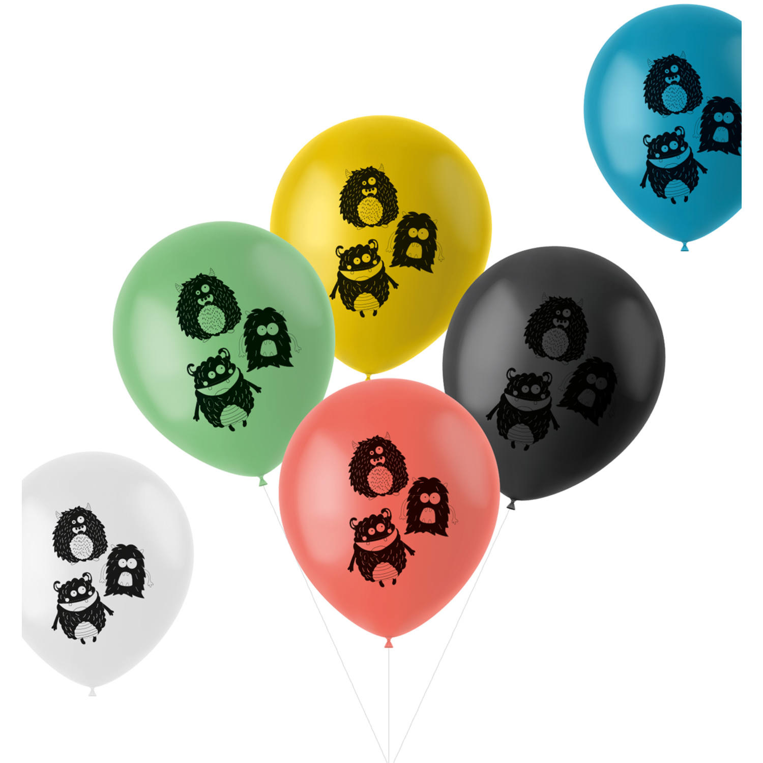 Folat Ballonnen Monster Bash 33cm 6 Stuks Partywinkel