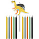 Dino Kaarsen Roars 10cm 11st Dino Kaarsen Roars 10cm 11st