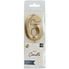 Gouden Kaars 6 Jaar 5cm Gouden Kaars 6 Jaar 5cm