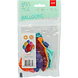 Ballonnen Confetti Gekleurd 23cm 8st Ballonnen Confetti Gekleurd 23cm 8st