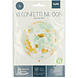 Confetti Ballon Blauw Goud 61cm Confetti Ballon Blauw Goud 61cm