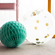 Confetti Ballon Blauw Goud 61cm Confetti Ballon Blauw Goud 61cm