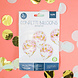 Confetti Ballon Roze Goud 30cm 4st Confetti Ballon Roze Goud 30cm 4st