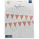 Vlaggenlijn Rose Gouden Glitter 6m Vlaggenlijn Rose Gouden Glitter 6m