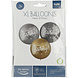 Ballonnen Happy Birthday Zwart Zilver Goud 48cm 3st Ballonnen Happy Birthday Zwart Zilver Goud 48cm 3st
