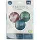 Ballonnen Congrats Paars Groen Blauw 48cm 3st Ballonnen Congrats Paars Groen Blauw 48cm 3st