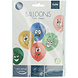 Ballonnen Funny Faces Gekleurd 33cm 6st Ballonnen Funny Faces Gekleurd 33cm 6st