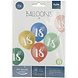 Ballonnen 18 Jaar Gekleurd 33cm 6st Ballonnen 18 Jaar Gekleurd 33cm 6st