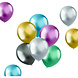 Gekleurde Ballonnen Chroom 33cm 10st Gekleurde Ballonnen Chroom 33cm 10st