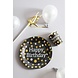 Happy Birthday Bekers Zwart 250ml 8st Happy Birthday Bekers Zwart 250ml 8st