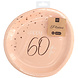 Borden 60 Jaar Rose Goud 23cm 8st Borden 60 Jaar Rose Goud 23cm 8st