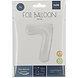 Folie Ballon Cijfer 7 Mat Wit XL 86cm leeg Folie Ballon Cijfer 7 Mat Wit XL 86cm leeg