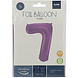 Folie Ballon Cijfer 7 Mat Paars XL 86cm leeg Folie Ballon Cijfer 7 Mat Paars XL 86cm leeg