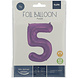 Folie Ballon Cijfer 5 Mat Paars XL 86cm leeg Folie Ballon Cijfer 5 Mat Paars XL 86cm leeg