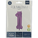 Folie Ballon Cijfer 1 Mat Paars XL 86cm leeg Folie Ballon Cijfer 1 Mat Paars XL 86cm leeg