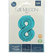 Folie Ballon Cijfer 8 Pastel Mintgroen XL 86cm leeg Folie Ballon Cijfer 8 Pastel Mintgroen XL 86cm leeg