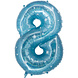 Folie Ballon Cijfer 8 Galaxy 86cm leeg Folie Ballon Cijfer 8 Galaxy 86cm leeg
