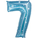 Folie Ballon Cijfer 7 Galaxy 86cm leeg Folie Ballon Cijfer 7 Galaxy 86cm leeg