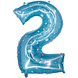 Folie Ballon Cijfer 2 Galaxy 86cm leeg Folie Ballon Cijfer 2 Galaxy 86cm leeg
