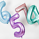 Folie Ballon Cijfer 3 Pastel Roze XL 86cm leeg Folie Ballon Cijfer 3 Pastel Roze XL 86cm leeg