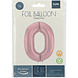 Folie Ballon Cijfer 0 Pastel Roze XL 86cm leeg Folie Ballon Cijfer 0 Pastel Roze XL 86cm leeg