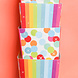 Happy Birthday Snoepbakjes Regenboog Confetti 5st Happy Birthday Snoepbakjes Regenboog Confetti 5st