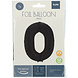 Folie Ballon Cijfer 0 Mat Zwart XL 86cm leeg Folie Ballon Cijfer 0 Mat Zwart XL 86cm leeg
