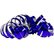 Blauwe Serpentines Metallic 4m 18 ringen 2st Blauwe Serpentines Metallic 4m 18 ringen 2st