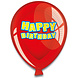 Happy Birthday Ballonnen Borden 23cm 6st Happy Birthday Ballonnen Borden 23cm 6st