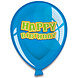 Happy Birthday Ballonnen Borden 23cm 6st Happy Birthday Ballonnen Borden 23cm 6st