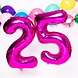 Folie Ballon Cijfer 8 Fuchsia Metallic XL 86cm leeg Folie Ballon Cijfer 8 Fuchsia Metallic XL 86cm leeg